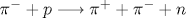 {\pi}^{-} + p \longrightarrow {\pi}^{+} + {\pi}^{-} + n