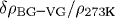 \delta\rho_{\scriptstyle{\rm{BG\mbox{-}VG}}}/\rho_{273 \text{}}