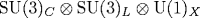 \mathrm {SU}(3)_C\otimes \mathrm {SU}(3)_L \otimes {\mathrm U}(1)_X