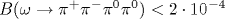 B(\omega\rightarrow \pi^+\pi^-\pi^0\pi^0)<2\cdot 10^{-4}