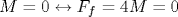 M=0 \leftrightarrow F_f=4 M=0