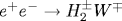 e^+ e^- \rightarrow H^{\pm}_2W^{\mp} 