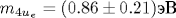 m_{4
u _e}= (0.86\pm 0.21)\text {эВ}