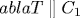 
abla T\parallel C_1