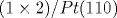 (1 \times 2)/{Pt}(110)