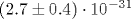 (2.7\pm0.4)\cdot10^{-31}