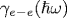 \gamma_{e-e}(\hbar\omega)