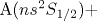 \mathrm {A}(n s{}^{2 }S_{1/2}) + 