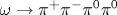 \omega\rightarrow \pi^+\pi^-\pi^0\pi^0