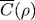 \overline{C}(\rho)