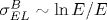 \sigma_{EL}^B \sim \ln E/E