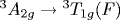 {}^3A_{2g} \rightarrow {}^3T_{1g}(F)